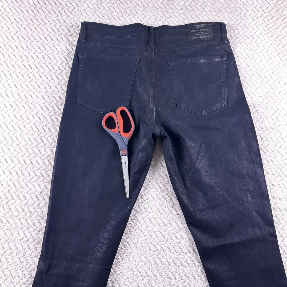 Lucky Brand Jeans Womens 6/28 Ankle Black‎ Wash AVA Mid Rise Skinny Denim